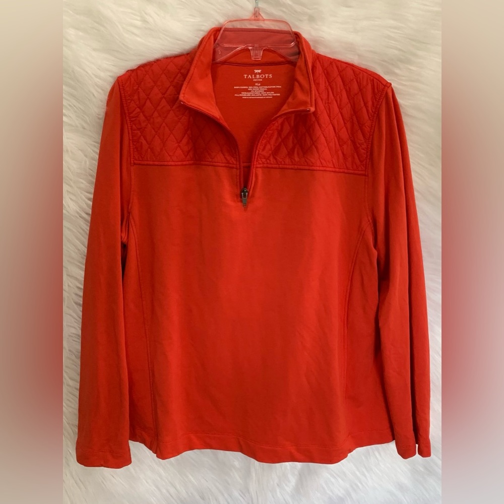 Talbots Long sleeve with zip collar XL Pettit - Picture 2 of 7